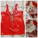 Mein rotes Lack Kleid