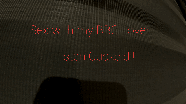 Sex mit meinem BBC Lover! Nur lauschen Cuckold!